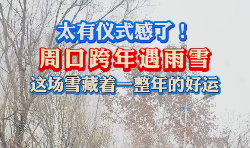 太有儀式感了！周口跨年遇雨雪 這場雪藏著一整年的好運(yùn)
